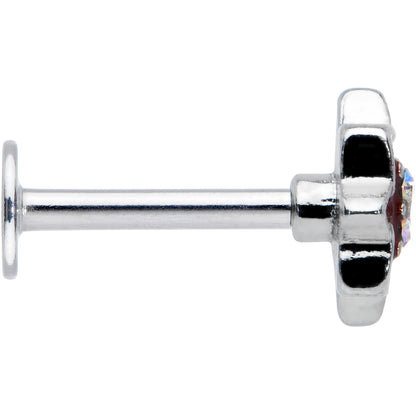 16G 5/16 Aurora Gem Poinsettia Flower Festive Labret Monroe Tragus