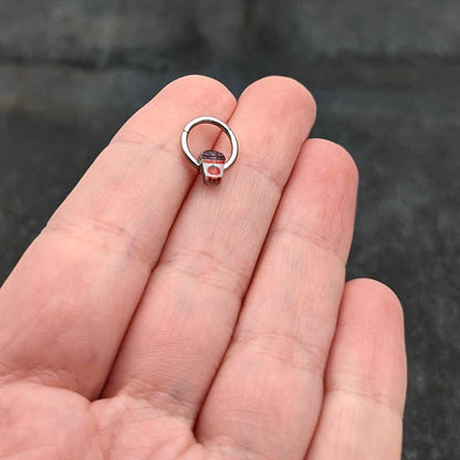 16G 5/16 Sweet Pumpkin Latte Autumn Hinged Segment Ring