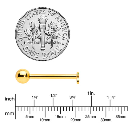 Gold Tone Merry Christmas Inlaid Red Green Barbell Tongue Ring