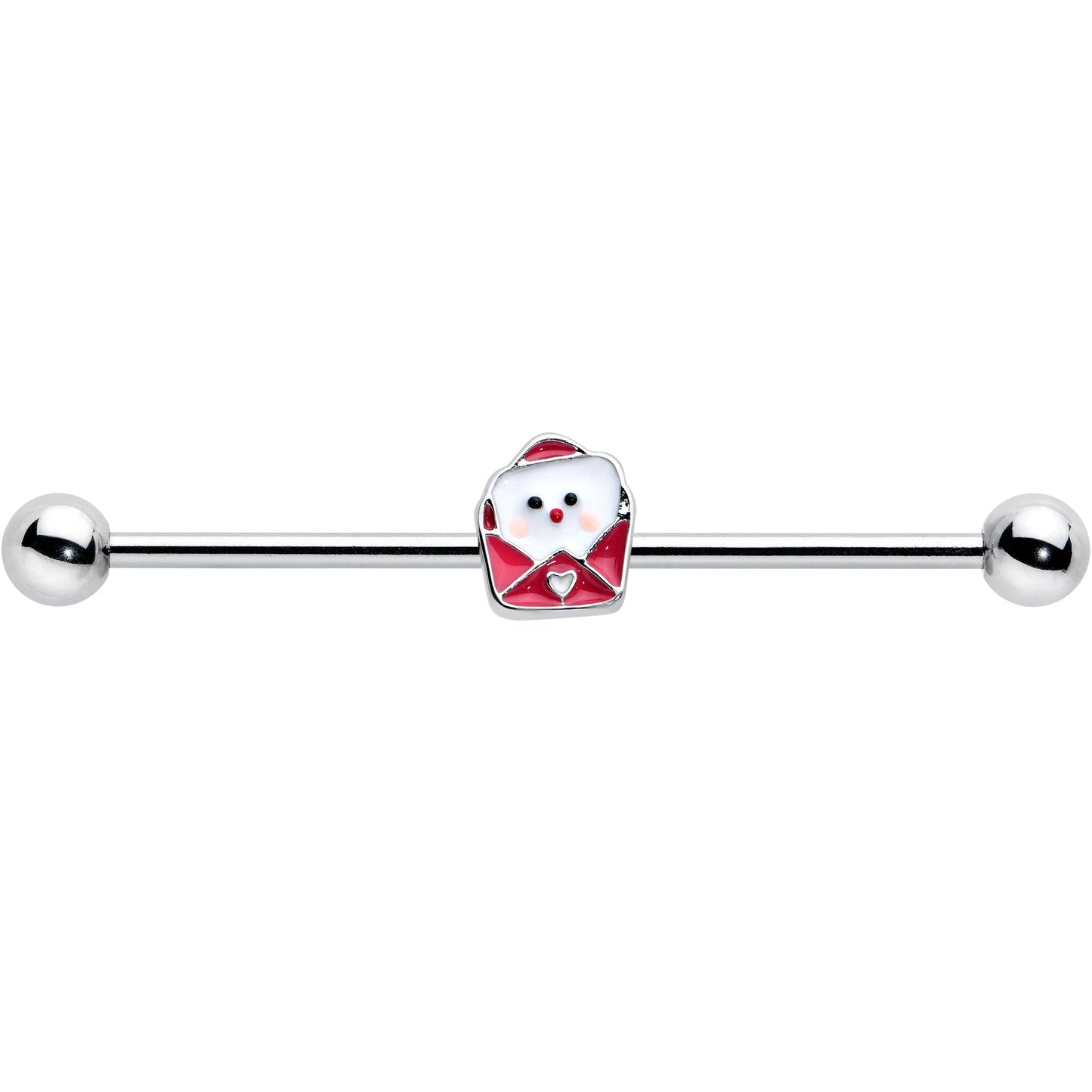 14G Sweet Love Letter Valentine Industrial Barbell 38mm