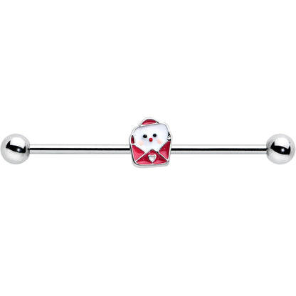 14G Sweet Love Letter Valentine Industrial Barbell 38mm