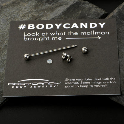 14G Celebration Easter Basket Industrial Barbell 38mm