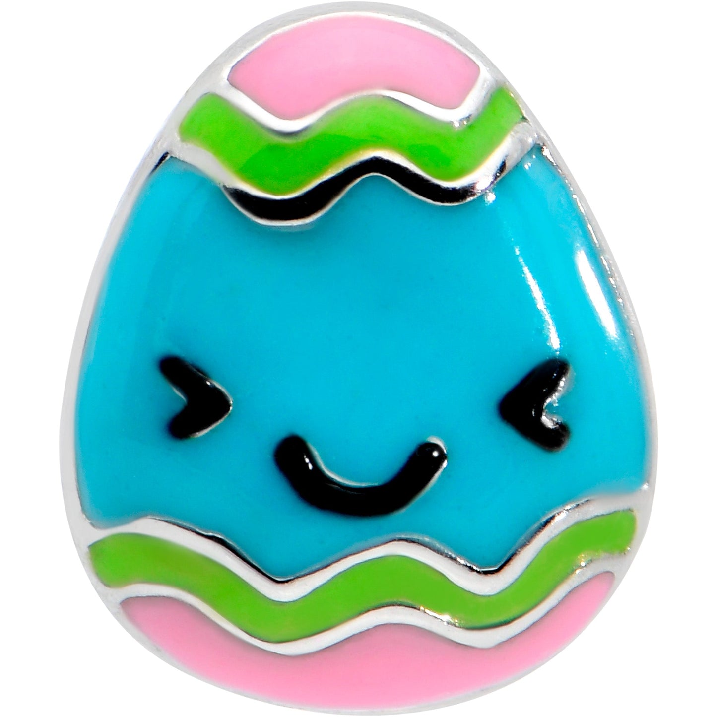 16G 5/16 Blue Celebration Easter Egg Labret Monroe Tragus