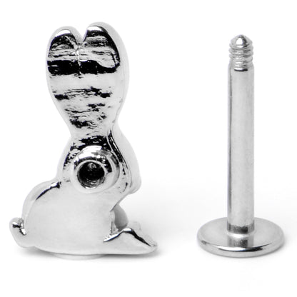 16G 5/16 Easter Bunny Red Blue Ears Labret Monroe Tragus