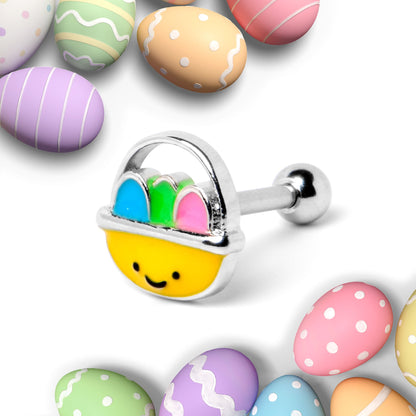 16G 5/16 Celebration  Easter Basket Cartilage Tragus Earring