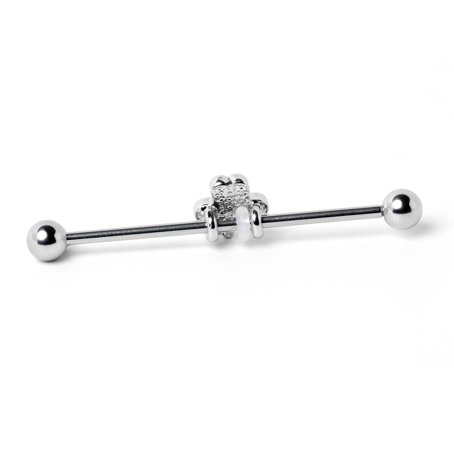 14G Sweet Happy Shamrock St Patricks Industrial Barbell 38mm