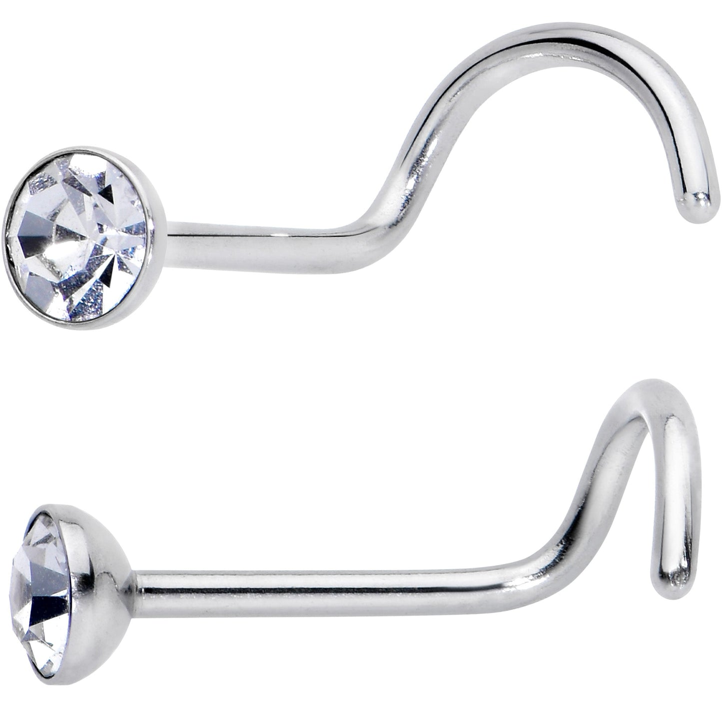 20G Nose Screw Gem Faux Opal Pack Dynasty Nose Ring Set of 6