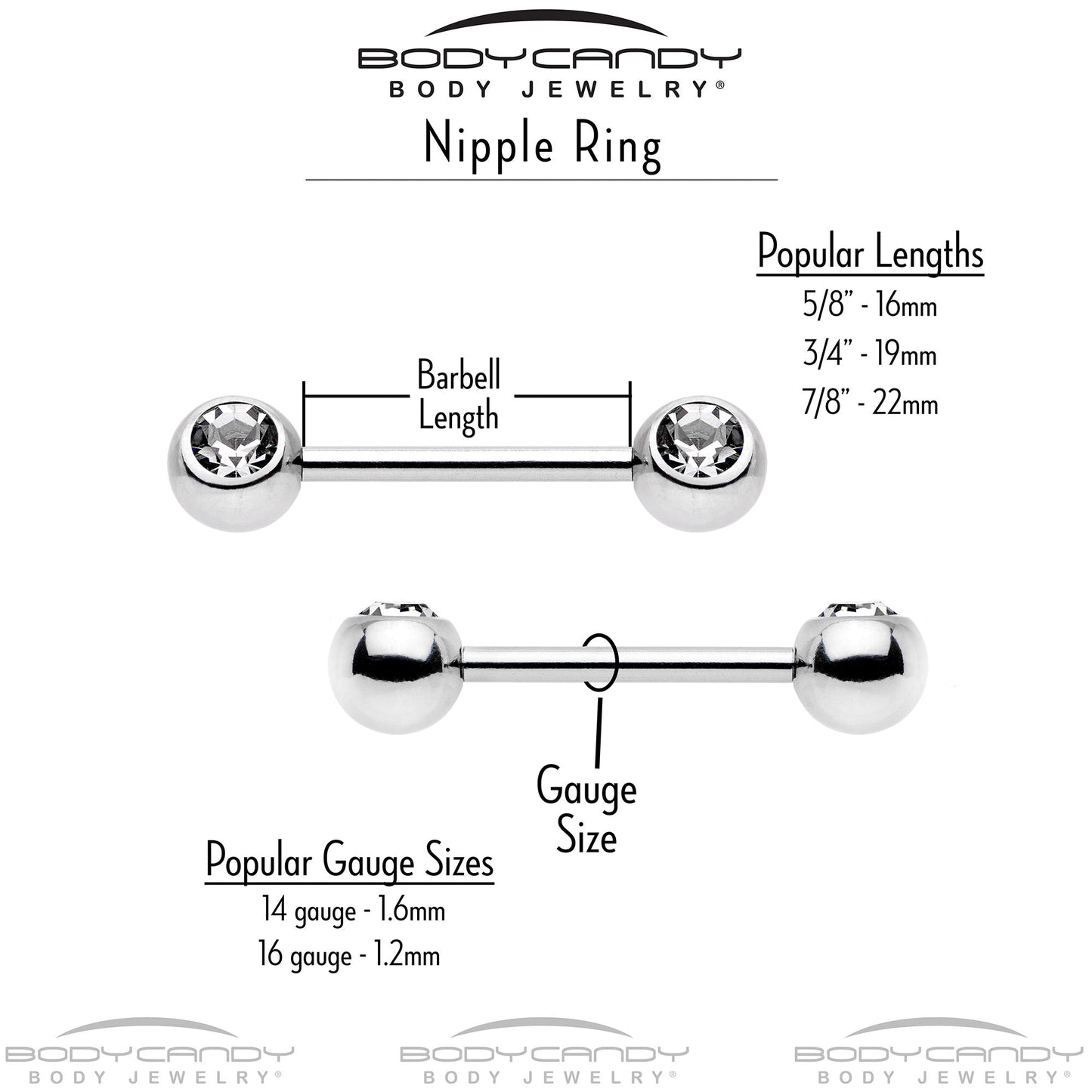 14G 9/16 Yellow Gem Daisy Bee Glittery Barbell Nipple Ring Set