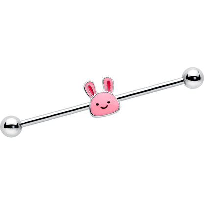 14G Kawaii Cutie Easter Bunny Industrial Barbell 38mm