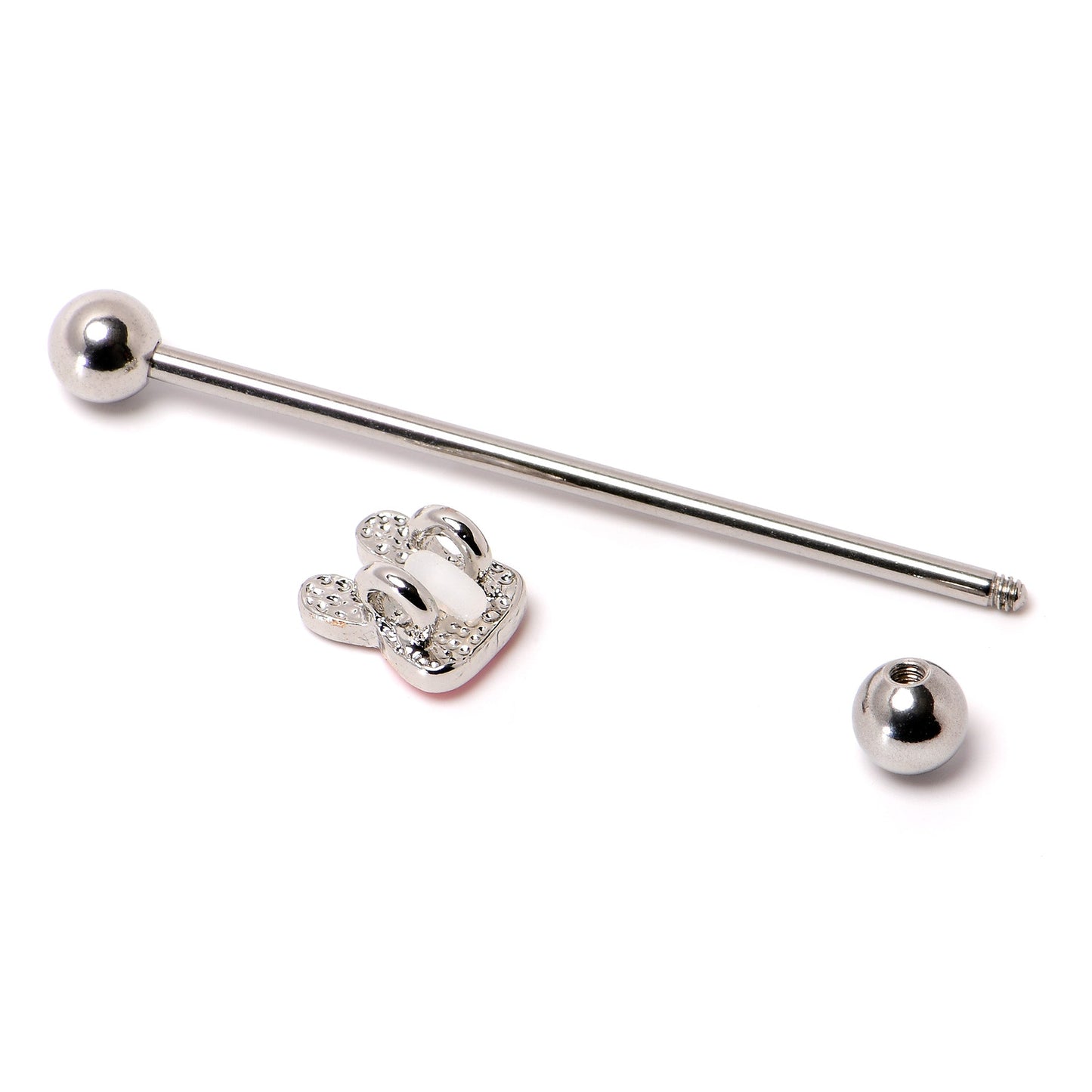 14G Kawaii Cutie Easter Bunny Industrial Barbell 38mm
