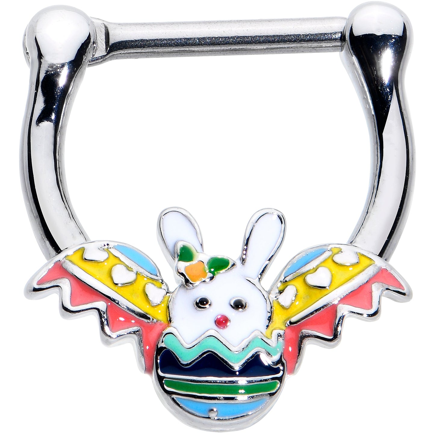 16G 5/16 Easter Egg Bunny Cartilage Clicker