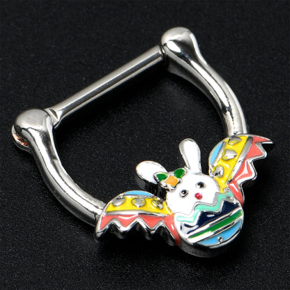16G 5/16 Easter Egg Bunny Cartilage Clicker