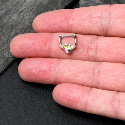 16G 5/16 Easter Egg Bunny Cartilage Clicker