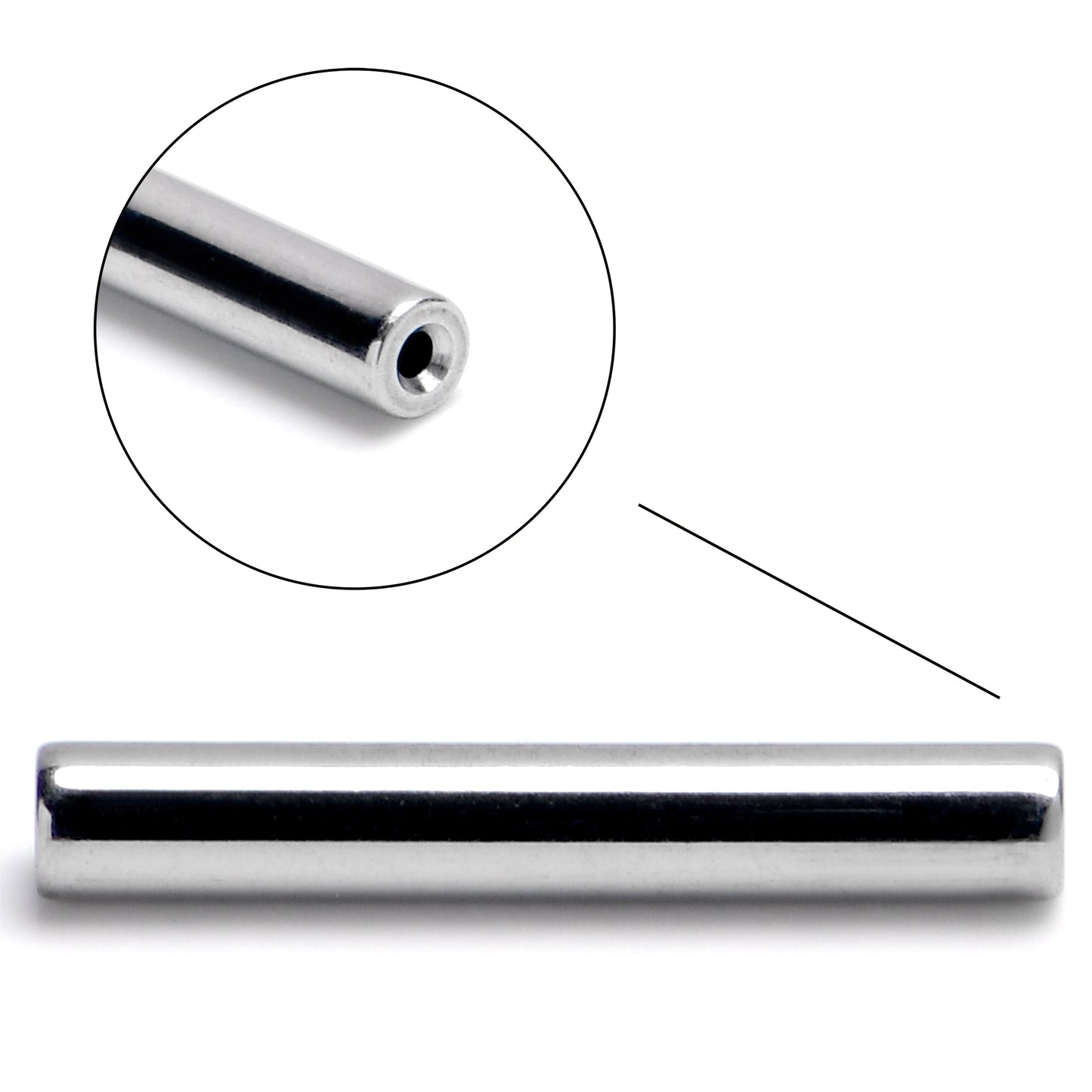 14G 3/8 ASTM F-136 Implant Grade Titanium Threadless Replacement Barbell