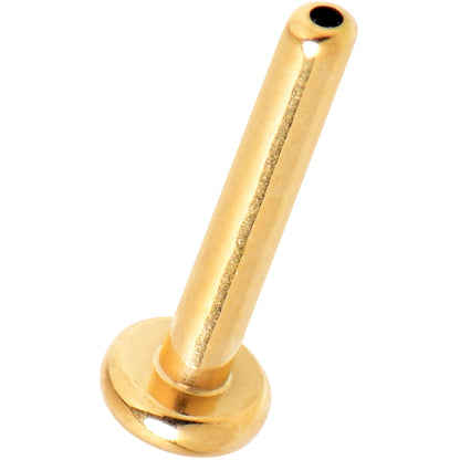 16G 5/16 Gold Hue ASTM F-136 Implant Grade Titanium Threadless Post Only Labret