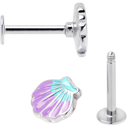 16G Blue Gem Nautical Labret Segment Ring Ear Curation Set of 5