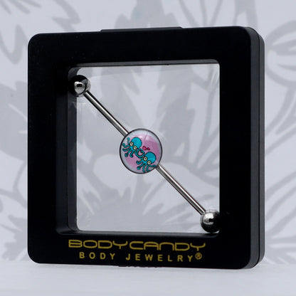 14G Loving Octopus Duo Industrial Barbell 38mm