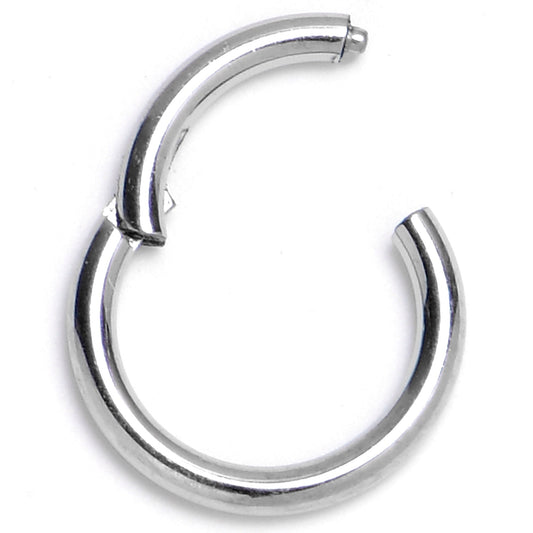 18G 1/4 316L Surgical Steel Precision Hinged Segment Hoop