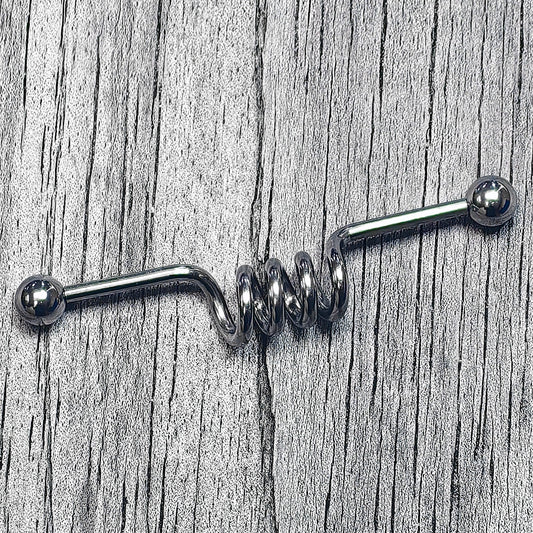 14G Internally Threaded Coil Project Bar 38mm
