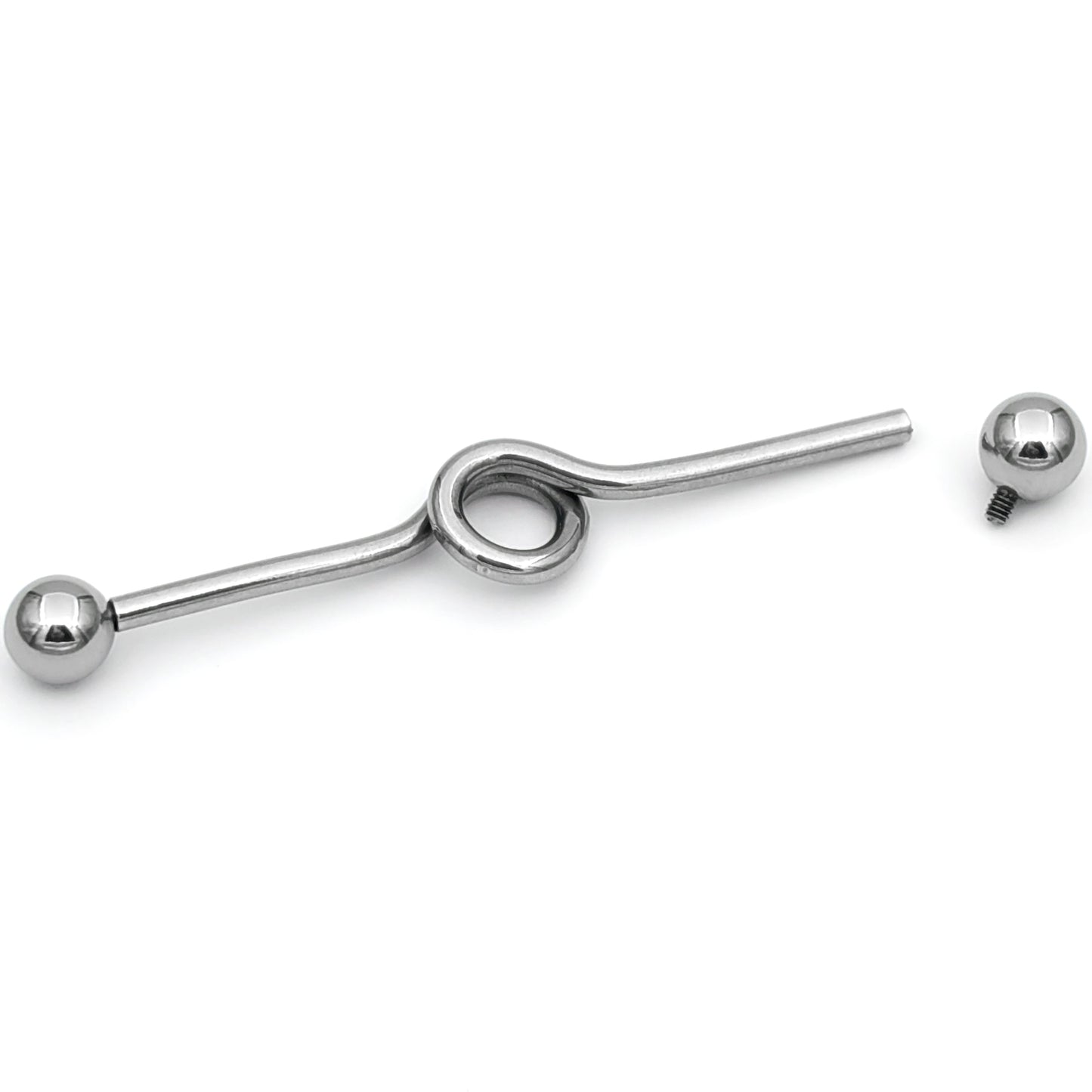 14G Internally Threaded Simple Loop Project Bar 38mm