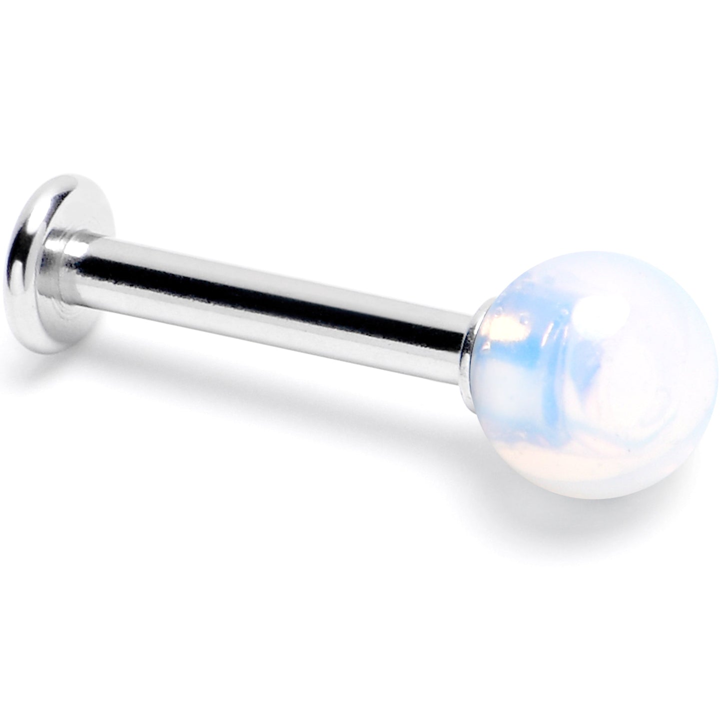 14G 3/8 Opalite Natural Stone Labret Tragus Earring