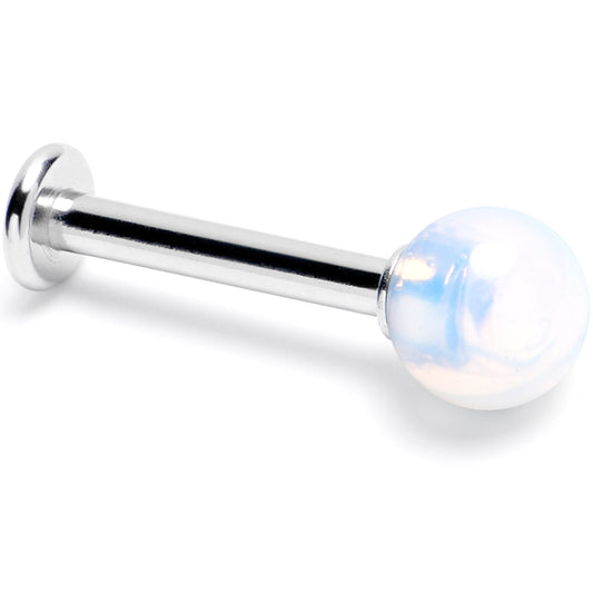 14G 3/8 Opalite Natural Stone Labret Tragus Earring