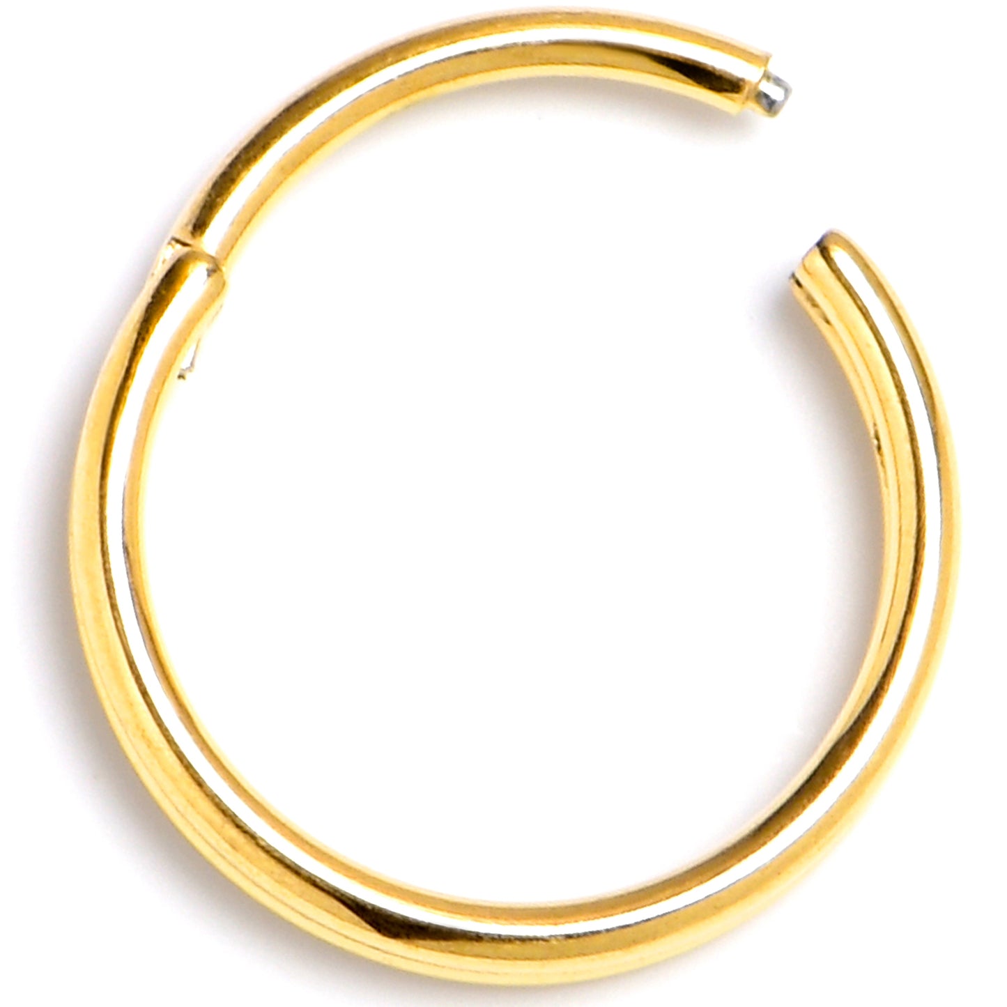 20G 5/16 Gold PVD 316L Surgical Steel Double Precision Hinged Segment Ring