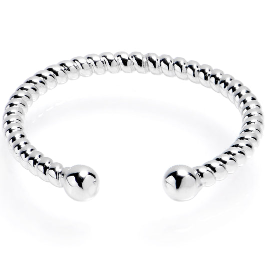 Rope Style Textured Look Adjustable Toe Ring