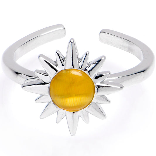 Sweet Sunshine Golden Adjustable Toe Ring
