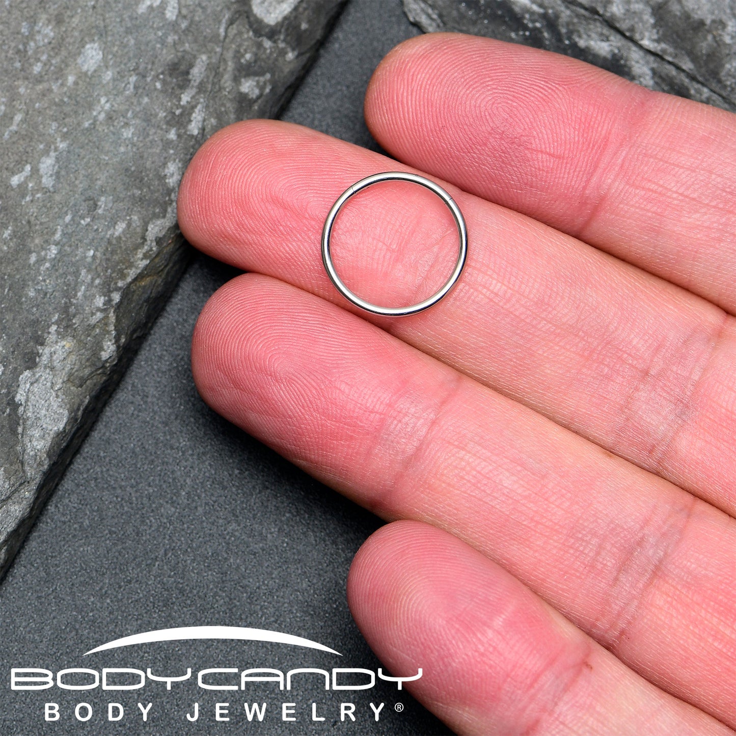 16G 9/16 316L Surgical Steel Precision Hinged Segment Hoop