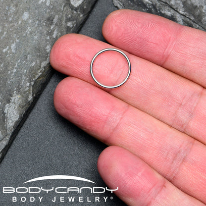 16G 9/16 316L Surgical Steel Precision Hinged Segment Hoop