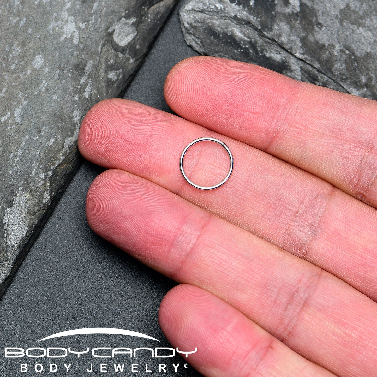 18G 7/16 316L Surgical Steel Precision Hinged Segment Hoop