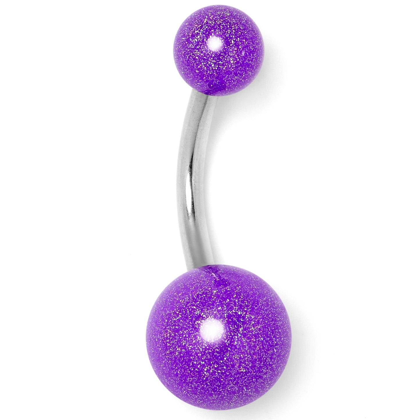 Pastel Shimmer Purple Ends Belly Ring