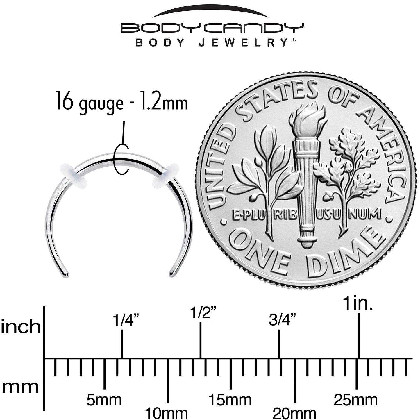 16G 3/8 Pincher Crescent Taper