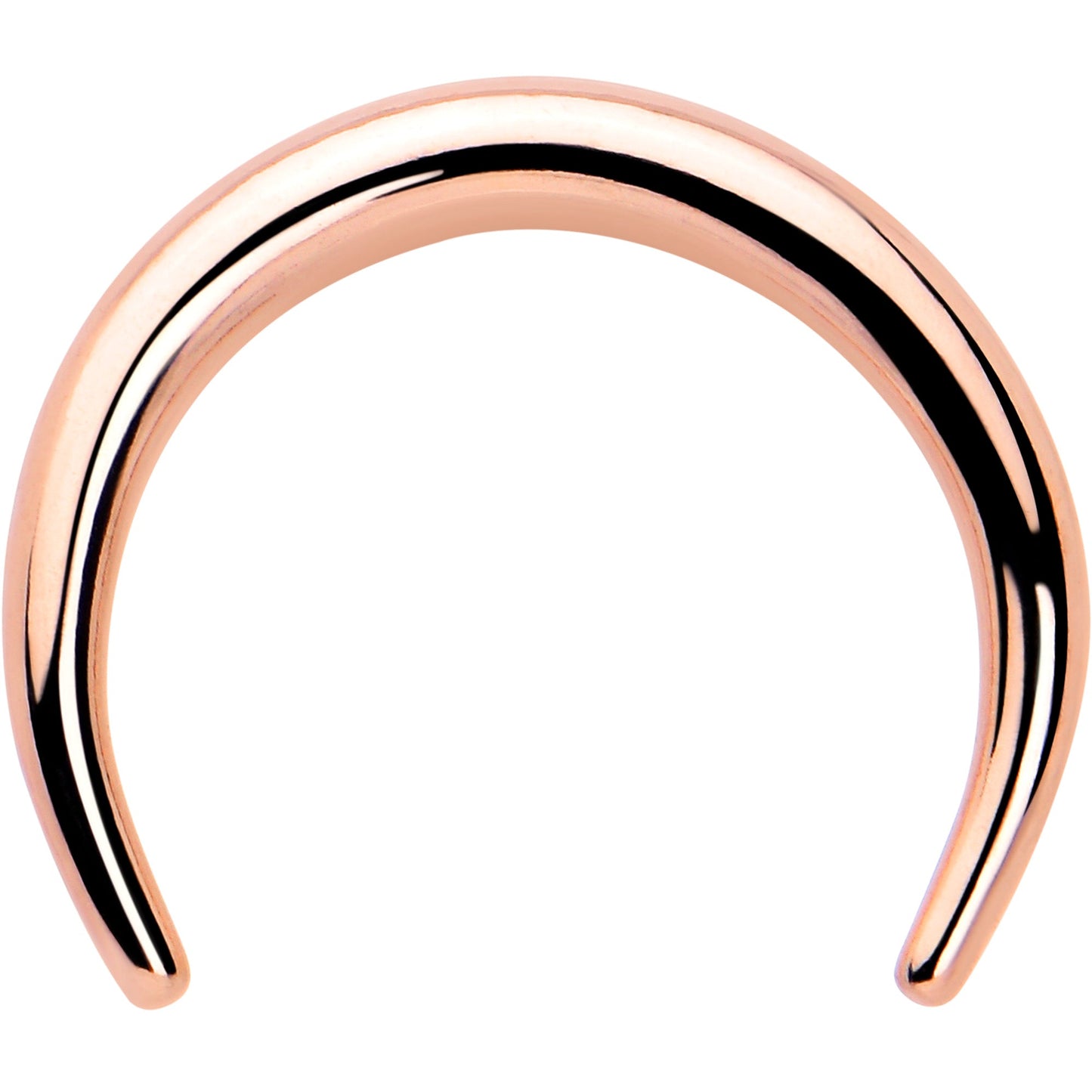 14G 5/16 Rose Gold Tone Pincher Crescent Taper