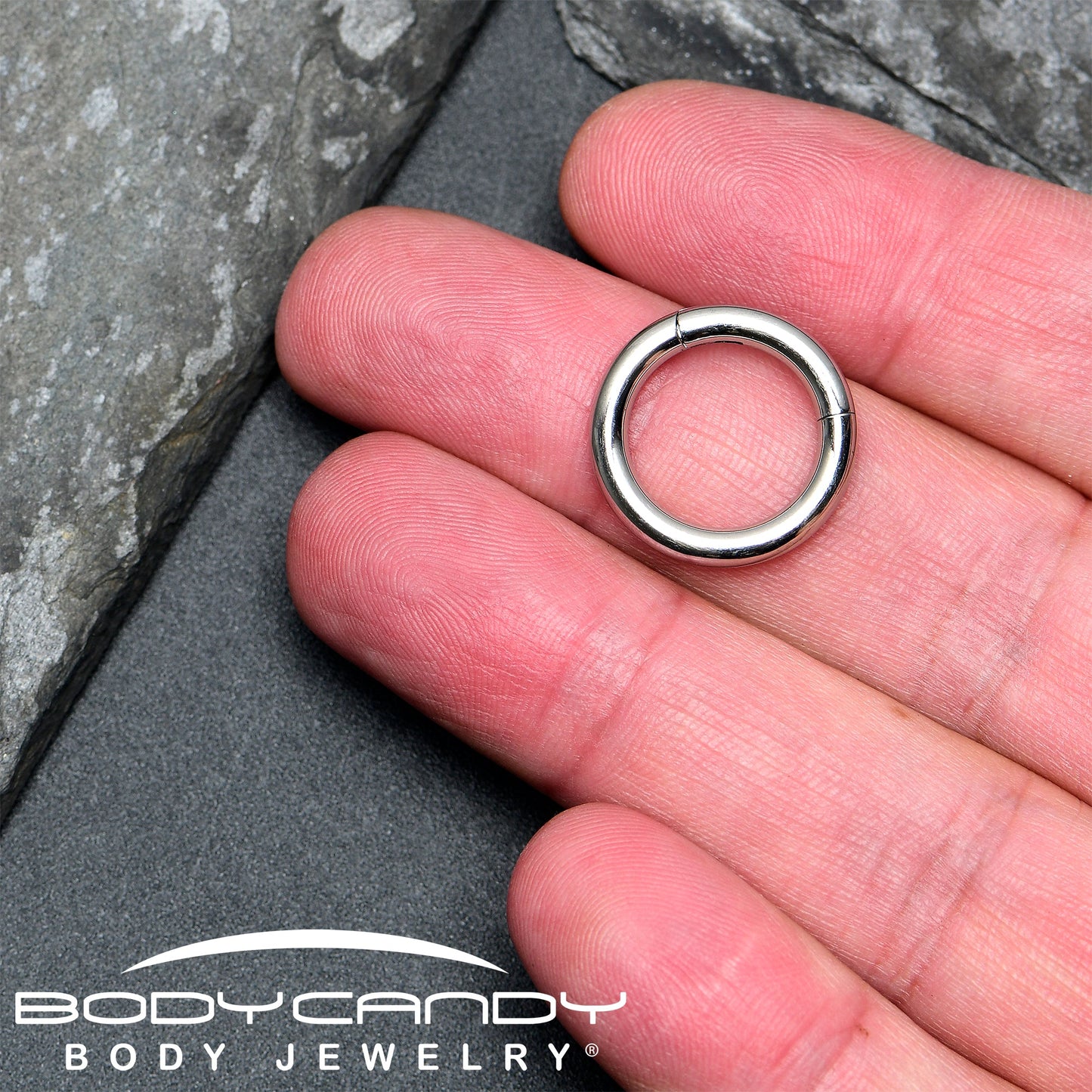 10G 1/2 316L Surgical Steel Precision Hinged Segment Hoop