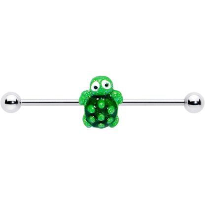 14G Texture Turtle Industrial Barbell 38mm