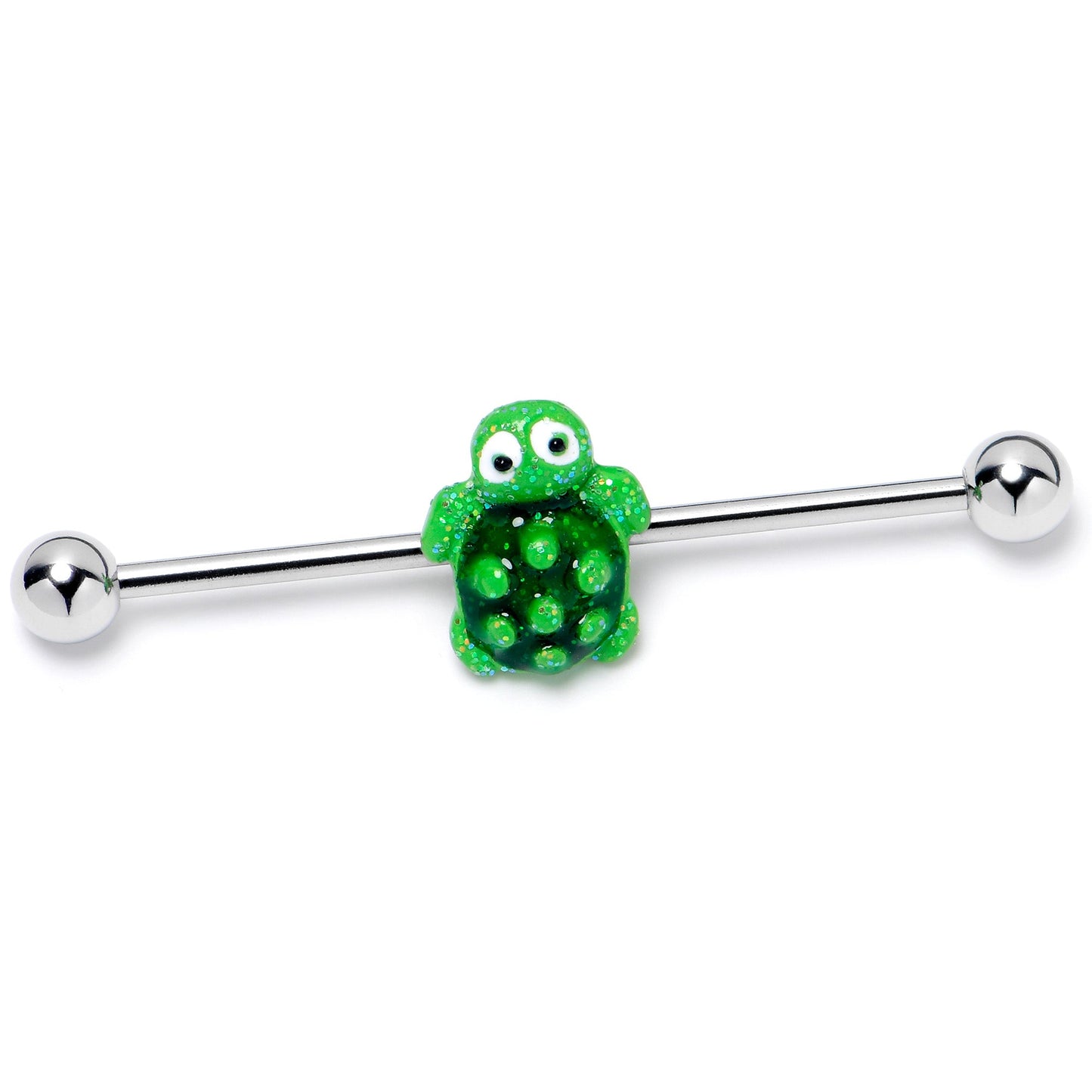 14G Texture Turtle Industrial Barbell 38mm