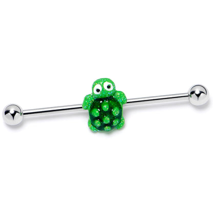 14G Texture Turtle Industrial Barbell 38mm
