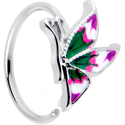 20G 5/16 Profile Butterfly Nose Hoop