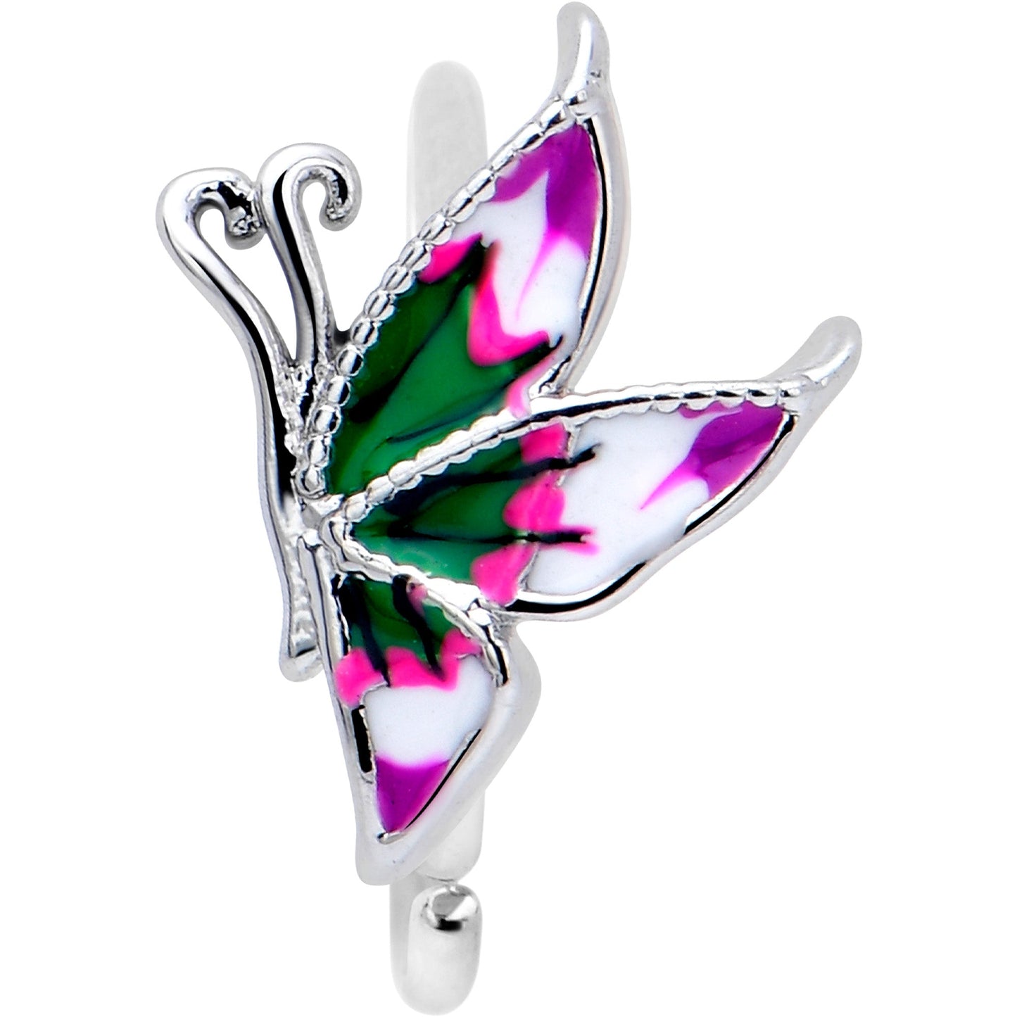 20G 5/16 Profile Butterfly Nose Hoop