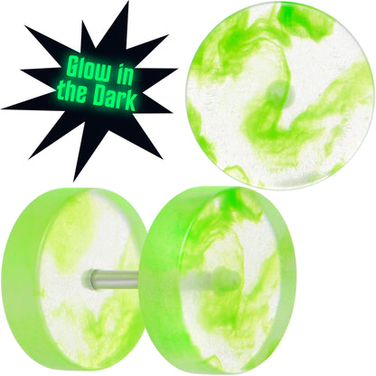 Glow in the Dark Two Tone Cheater Plug Set