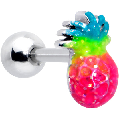 16G 1/4 Hot Tropical Pineapple Cartilage Tragus Earring