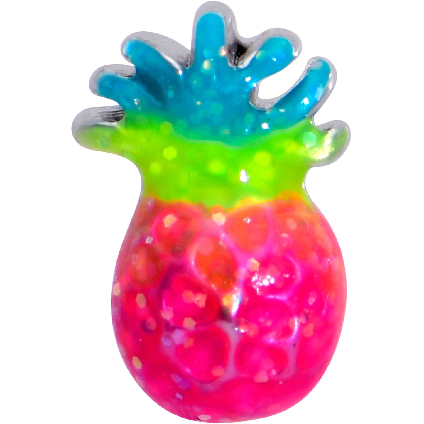 16G 1/4 Hot Tropical Pineapple Cartilage Tragus Earring