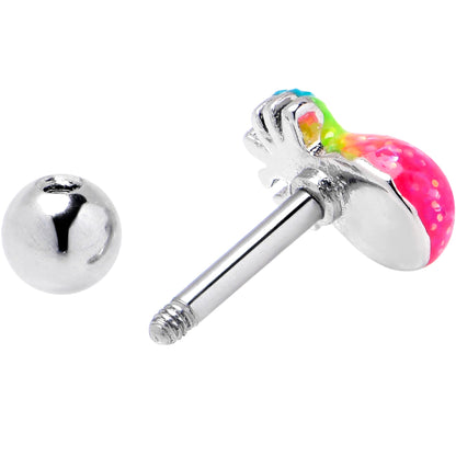 16G 1/4 Hot Tropical Pineapple Cartilage Tragus Earring