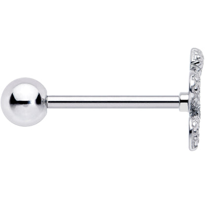 Coiled Serpent Snake Barbell Tongue Ring