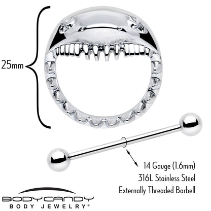 14G 9/16 Shark Bite Nipple Shield Set
