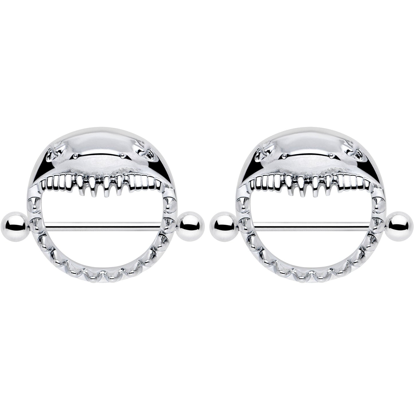 14G 9/16 Shark Bite Nipple Shield Set