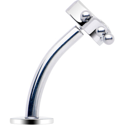 Gem Trio Titanium Push In Threadless Floating Belly Ring