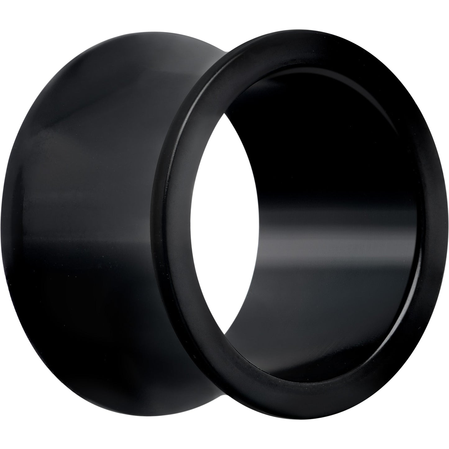Black Hand Polished Double Flare Tunnel Plug Set 6mm to 25mm